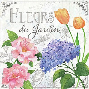 Servetter Fleurs De Jardin
