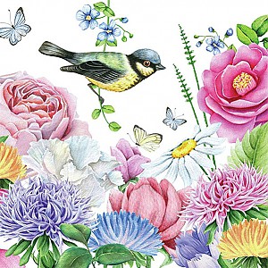 Servetter Watercolor Bird