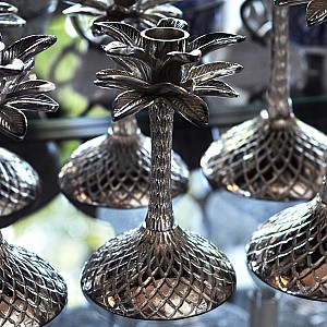 Ljusstake Palm Silver