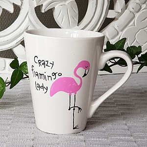 Mugg Crazy flamingo lady