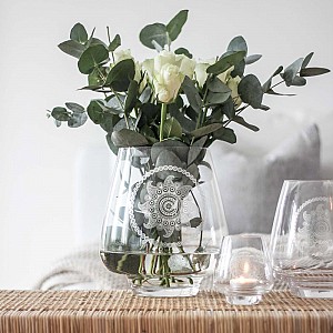 Majas Glasvas Paisley Flower