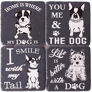 Glasunderlägg Små hundar