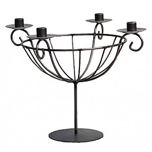 Ljusstake med korg Basket