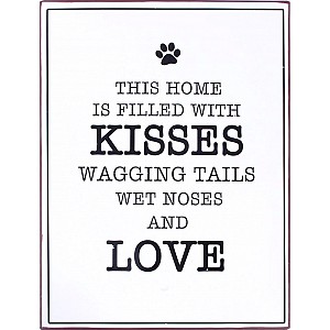 Plåtskylt Kisses Wagging Tails