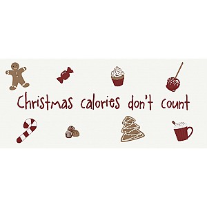 Plåtskylt Christmas calories