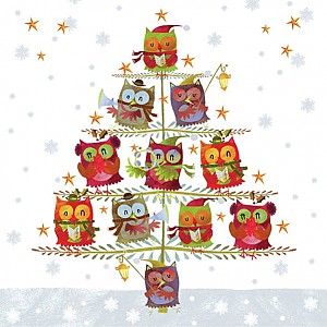 Servetter Tree with Owls