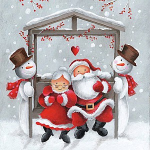 Servetter Mr. and Mrs. Claus