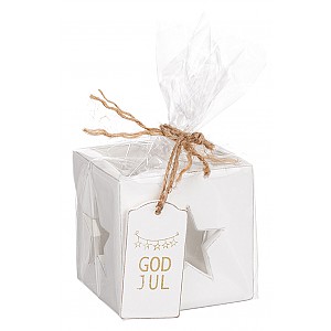 Ljuslykta Stjärna God Jul