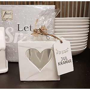 Ljuslykta Hjärta Julkramar