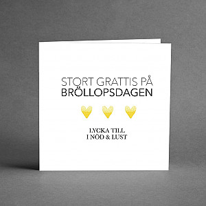 Kort Bröllopsdagen