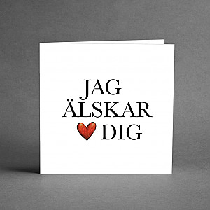 Kort Jag älskar dig