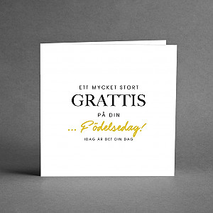 Kort Ett mycket stort grattis