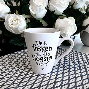 Mugg Tack Fröken