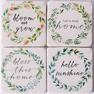 Glasunderlägg Bloom