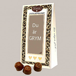 Chokladpraliner Words Du är grym