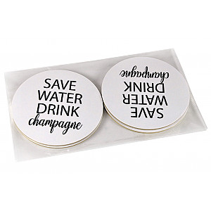 Glasunderlägg Save Water