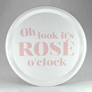 Rund Bricka Rosé o clock
