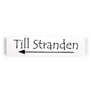 Skylt Till Stranden