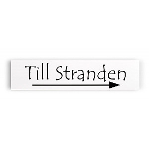 Skylt Till Stranden