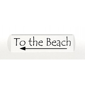 Skylt To the Beach