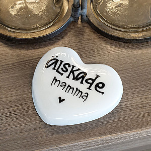 Porslinshjärta Älskade Mamma