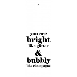 Tag Glitter and Champagne