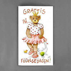 Stort Kort Grattis Nalle Prinsessa