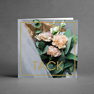 Kort Tack Blomsterbukett