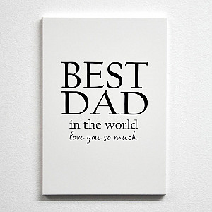 Trätavla Best Dad A5