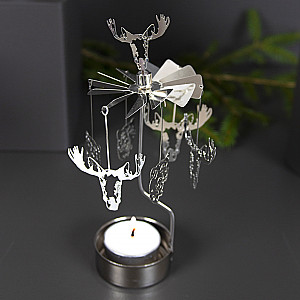 Rotary Candle Holder Nordische Tiere