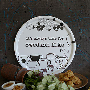 Tablett Swedish fika - 38 cm