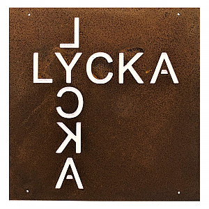 Schild Lycka Rost