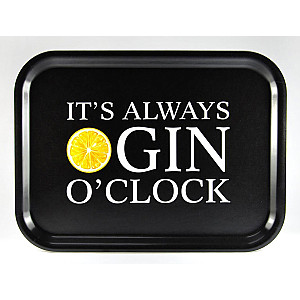 Bricka Gin o clock - Svart/Vit