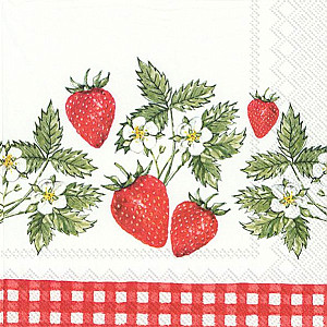Servetter Strawberries In Love