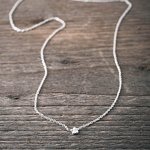 Halsband Miniblomma - Silver