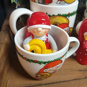 Glühweinbecher Vimmelsson - Santa mit Safranbrötchen