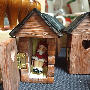 Outdoor Toilet Santa