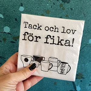 Kaffeservetter Tack och lov