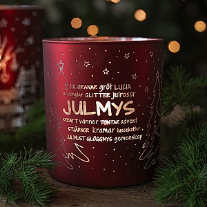 Majas Lykta Julmys - Röd/Silver