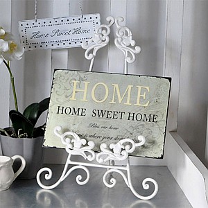 Plåtskylt Home