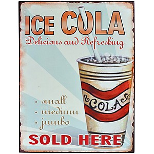 Plåtskylt COLA