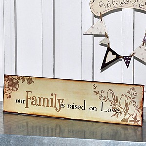 Plåtskylt Family