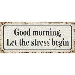Plåtskylt Good Morning