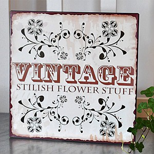 Plåtskylt Vintage