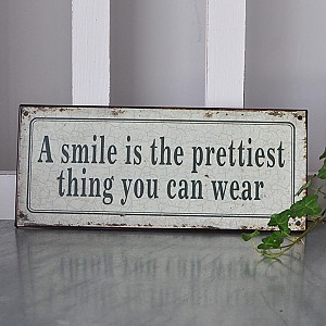 Plåtskylt A Smile