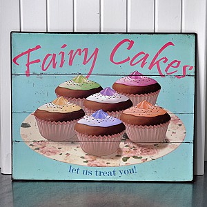 Plåtskylt Fairy Cakes