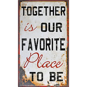Plåtskylt Together