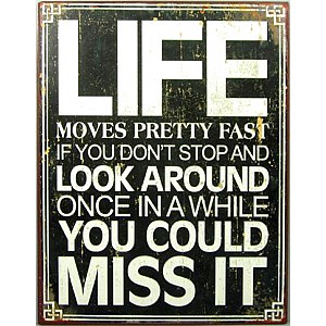 Plåtskylt Life