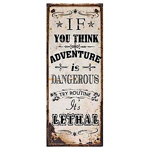 Plåtskylt Adventure
