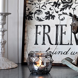 Hängande ljuslykta LACE